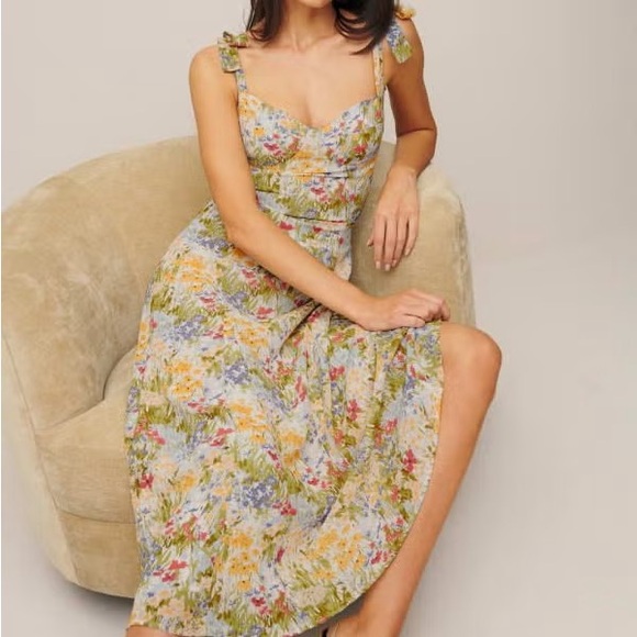 Reformation Nadira Dress Size 16 - Picture 5 of 8